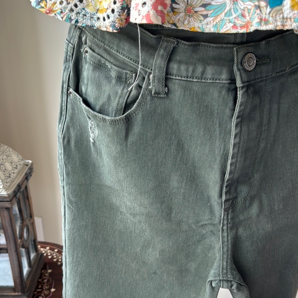 Kensie Green Skinny Jeans Casual Style - Picture 2 of 7